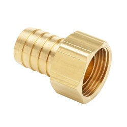 29FS-64 - Brass Ball End Swivel Connector - 3/8-in Barb x 1/4-in Female NPSM