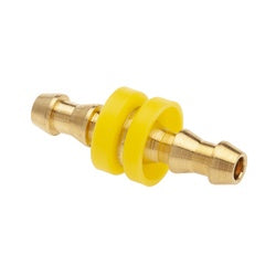 29PO8-10 - Brass Hose Splicer with Two 5/8-in Push-On Hose Barb Connections, 3.03 in Length