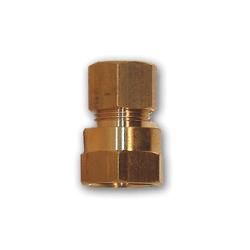 LF66-32 - 3/16 in Compression x 1/8 in FIP Coupling, Lead-Free Brass, -40 to 250°F