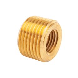 LF110F-86 - Lead-Free Brass Bushing with 1/2 in MPT x 3/8 in FPT Connections