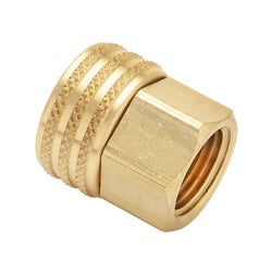 S1W - 3/4-in Female Garden Hose to 1/2-in Female NPTF Brass Swivel Adapter with Washer