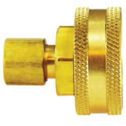 30050 - 1/4-in Compression x 3/4-in FGH Brass Straight Swivel Adapter, 1.02 in Length