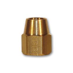 21611X6 - Brass Long Hex Nut for 3/8 in Compression – 0.62 in Hex Size, 0.97 in Length, 200 psi
