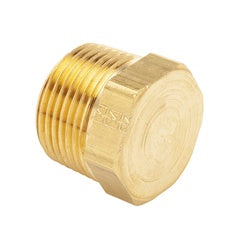 23152X2 - 1/8-in Male NPTF Brass Cored Hex Head Plug with 1200 psi Max Pressure