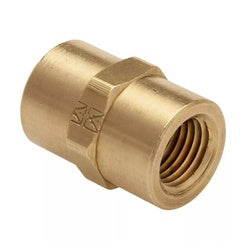 23300X1 - 1/16-in Female NPTF Brass Pipe Coupling, 1200 psi, -65 to 250°F Temperature Range