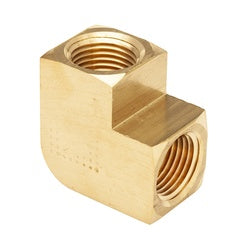 23504X2 - 90-Degree Brass Reducing Elbow Fitting - Female NPTF 1/4-in x 1/8-in