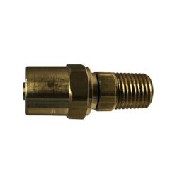 32746 - 1/2 in Barbed to 1/2 in MNPTF Brass Reusable Hose Adapter