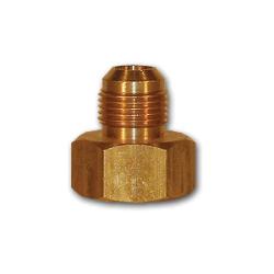 96GH - Brass Rigid Adapter - 5/8 in Male Flared to 3/4 in FHT, 1.53 in Length