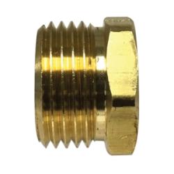 LF110GH-124 - Lead-Free Brass Rigid Adapter 3/4 in MGH to 1/4 in FPT