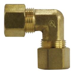 LF265X10 - 5/8 in Compression Lead-Free Brass Union Elbow for Aluminum, Copper, or Plastic Tubing