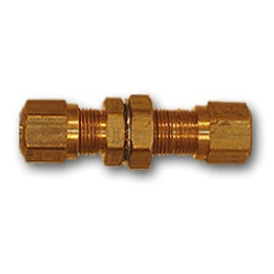 NT62BH-10 - Brass Bulkhead Union for 5/8 in x 5/8 in Nylon Tubing Connection