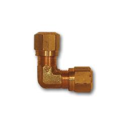 NT65-10 - 90° Brass Elbow Fitting, 5/8 in Tube OD x 5/8 in Tube OD, 150 psi, -40 to 200°F