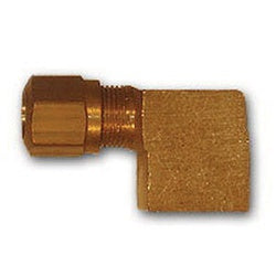 NT70-86 - 90-Degree Brass Elbow Fitting, 1/2 in x 3/8 in, 150 psi, -40 to 200°F