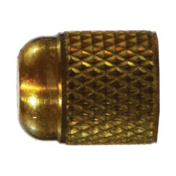 10081 - Brass Finger Tightening Cap for 1/4-in SAE Flared Tube, 45-Degree, 0.62 in Length