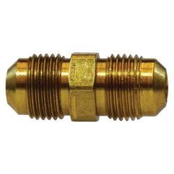 10106 - Brass Union Connector - 1/4-in Male Flared x 1/4-in Male Flared