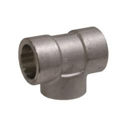 104258 - 2 in x 2 in x 2 in Socket Weld Stainless Steel Pipe Tee, Class 3000 lb