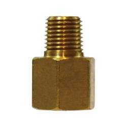 10438 - Brass SAE 45-Degree Flare Adapter 3/8-in Female to 1/2-in Male NPTF Connection