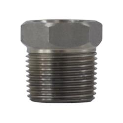105508 - 3/4 in MPT x 3/8 in FPT Stainless Steel Hex Bushing, 3000 lb Pressure Rating