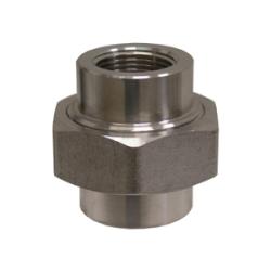 103607 - 1-1/2 in FPT x 1-1/2 in FPT Union Fitting, 304L Stainless Steel, 3000 lb Pressure Class