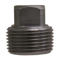 107673 - 1/2 in MPT Square Head Plug - Forged Steel Fitting