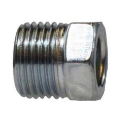 12003 - 1/4 in Male Inverted Flared Steel Nut with Zinc Chromate Finish