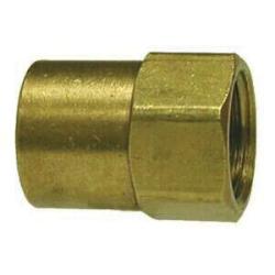 12031 - 7/16 in Inverted Flared to 1/4 in FNPTF Brass Straight Adapter