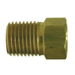 12039 - Brass Straight Adapter 5/8 in Flare to 1/2 in FNPTF Connection