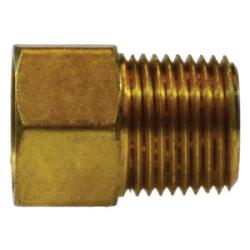 12042 - 3/16-in Female Inverted Flared x 1/8-in Male NPTF Brass Hydraulic Adapter