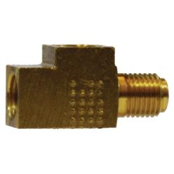 12144 - Brass Towed Trailer Brake Tee with Three 3/16-in Inverted Flared Connections