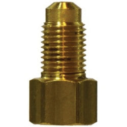 12202 - Dual Master Cylinder Adapter 5/16-in Male Flare x 3/16-in Female Inverted Flare, Brass, 0.96 in Long