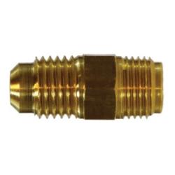 12257 - Brass SAE Flare Adapter 3/8-in Male to 7/16-in Male Inverted Flare