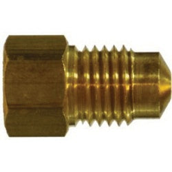 12336 - Brass Adapter 3/16 in Female Inverted Flared to M11 Bubble Male Inverted Flared
