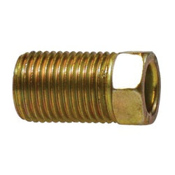 12400 - 3/8 in Inverted Flared Brass Long Nut for Hydraulic Tubing
