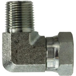 150188 - 90-Degree 1/2-in Male NPTF x 1/2-in Female NPSM Steel Swivel Elbow