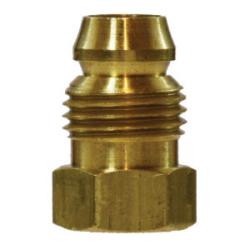 16090 - Brass Double Compression Sleeve Break-Away Nut 3/16 in x 0.57 in, Hex Size 0.37 in