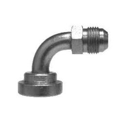 17042424 - 1-1/2 in Male JIC to Code 61 Flange 90-Degree Elbow Steel Adapter