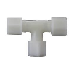 17105N - 3/8-in Compression Nylon Union Tee Fitting - White Finish