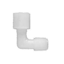 17237N - Nylon 90-Degree Elbow Fitting, 1/2 in Compression to 3/8 in Male NPT