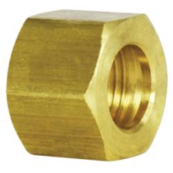 18036 - 5/16-in Compression Brass Hex Nut, 0.56-in Hex Size, 0.44-in Length, 300 psi Rating