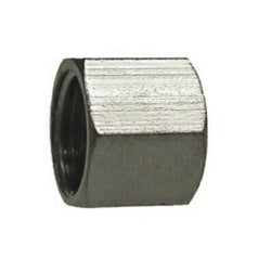 00661-04 - 1/4 in Brass Compression Nut with Nickel Plating