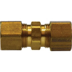 18062D - Brass Drilled Thru Union - 1/8 in Compression Connections on Both Ends