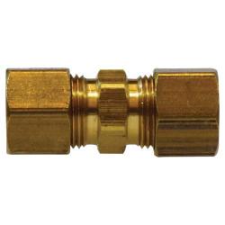 18063 - Brass Union Fitting, 3/16 in Compression x 3/16 in Compression, 400 psi, -65 to 250°F