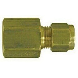 18151 - Brass Adapter 5/16 in Compression to 3/8 in FPT for Plumbing Applications