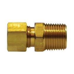 18181 - Brass Adapter 1/4-in Compression x 3/8-in Male NPTF for Tubing Connections