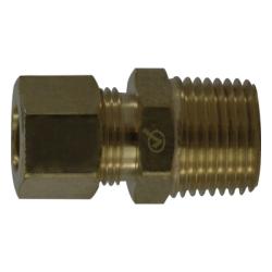 700068-0402 - 1/4-in Compression x 1/8-in MNPTF Lead-Free Brass Adapter