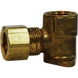 18271 - Brass 90° Drop Ear Elbow Fitting - 5/8 in Compression x 1/2 in FIP