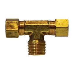 18299 - Forged Brass Branch Tee, 1/2 in x 1/2 in x 3/8 in, for Copper/Aluminum/Thermoplastic Tubing
