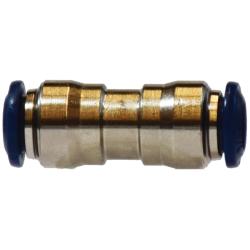 20020NA - Brass 3/8-in Push-to-Connect Union Connector with Nickel Plating