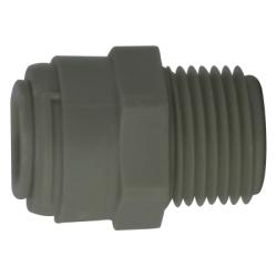 20058P - 3/8-in Push-In x 1/4-in MIP Polypropylene Adapter Fitting, 170 psi