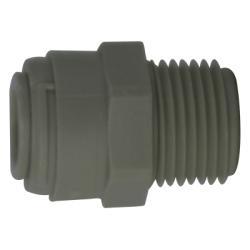 20062P - 3/8 in Push-In x 1/2 in MIP Polypropylene Adapter, 170 psi